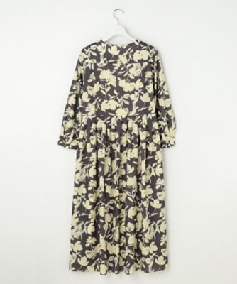 バイカラーフラワープリント ワンピース（OPW7LS0208