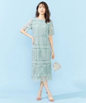 ｐｒｉｅｒ パネル柄レースタイトドレス ｏｐｗｌｂａ０８４０ 三越伊勢丹オンラインストア 公式