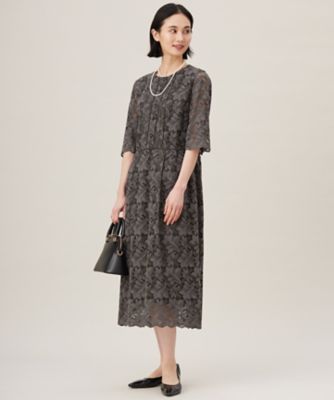 洗える】フルールコードレース ワンピース（OPWMCM0406