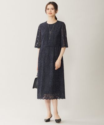 洗える】フルールコードレース ワンピース（OPWMCM0406