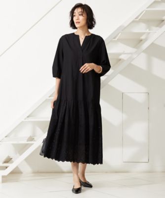 カタログ掲載・洗える】エンブロイダリーローン ワンピース