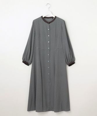 洗える】ジオメトリックハートプリント ワンピース