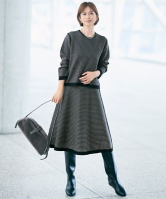 WEB限定カラーあり・洗える】リバーシブルニット セットアップ