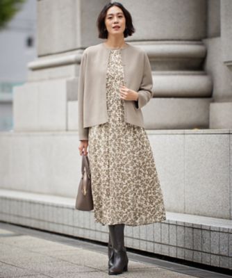 洗える】リバーシブルニット セットアップ（カーディガン×タイト