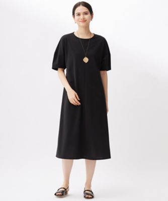 ＜自由区 (Women)＞【接触冷感・ＵＶカット・吸水速乾・抗菌防臭・洗える】ハイカウントモクロディ　ワンピース（ＯＰＷＭＧＡ００３１）