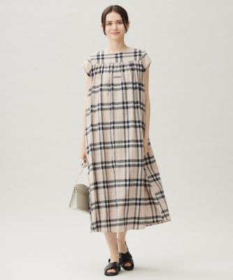 ＜自由区 (Women)＞シアーブライトチェック　ワンピース（ＯＰＷＭＧＡ０１０９）