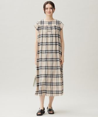 シアーブライトチェック ワンピース（OPWMGA0109） | 自由区