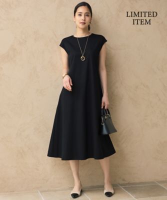 WEB限定・洗える】シアーカーデ×ジャージードレス セット