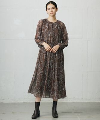 SHIHOさん着用】ペイズリープリント ワンピース