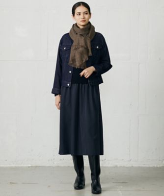 カタログ掲載】ウールミラノ異素材 ワンピース（OPWMGW0556