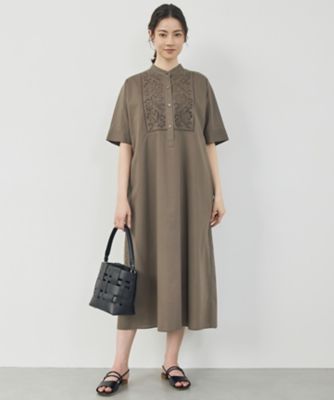 ＜自由区 (Women)＞エンブロイダリーブロード　ワンピース（ＯＰＷＭＬＭ０４０４）