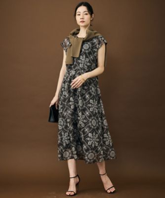 ＜自由区 (Women)＞【カタログ掲載】ロータスタイルプリント　ワンピース（ＯＰＷＭＬＭ０４０９）