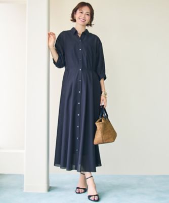 ＜自由区 (Women)＞【カタログ掲載】シアーボイルシャツ　ワンピース（ＯＰＷＭＬＭ０５０２）