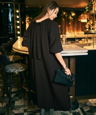 SHIHOさん着用】TWドレープツイル3WAYボウタイ ワンピース