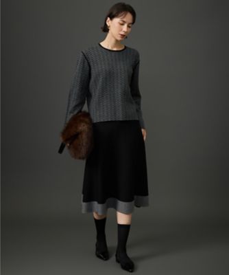 WEB限定・リバーシブル可・着まわし力抜群】ニット セットアップ