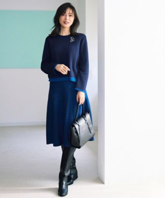 WEB限定・リバーシブル可・着まわし力抜群】ニット セットアップ