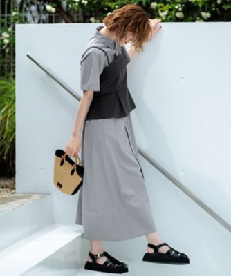 【ＣＬＡＳＳＹ．コラボ】ビスチェコンビ　シャツワンピース（ＯＰＷＯＣＭ０５１４）