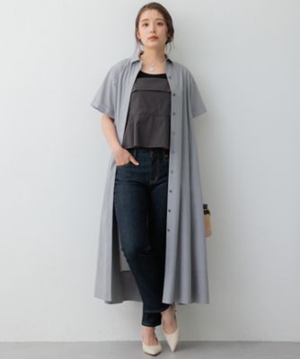 【ＣＬＡＳＳＹ．コラボ】ビスチェコンビ　シャツワンピース（ＯＰＷＯＣＭ０５１４）