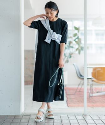 美品　23区 ALBINIコーコラン タックスリーブ ワンピース　小さいサイズ 洗える】ALBINIコーコラン タックスリーブ ワンピース