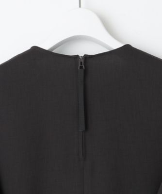 撥水加工／洗える】キューティクルストレッチツイル イレギュラーヘム