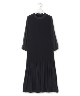 Honey です★新品★ライトアムンゼンプリーツワンピース 洗える】クリスタルアムンゼン プリーツワンピース （ロング