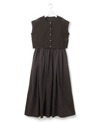 Oggi8月号掲載／洗える】ニットレイヤード ワンピース