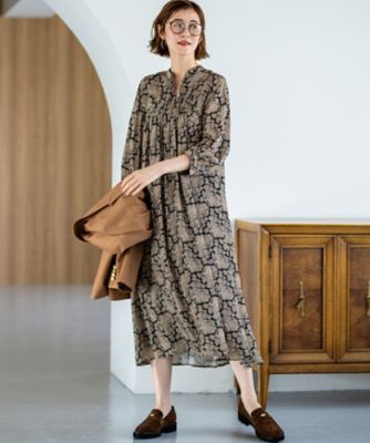 洗える】Ratti ヴィンテージペイズリープリント ワンピース