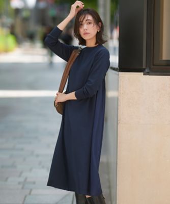 J.PRESS 【洗える】レーヨンストレッチ ニット ワンピース　¥29,700 セール】 【洗える】レーヨンストレッチ ニット ワンピース