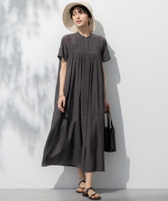 接触冷感／速乾性／洗える】エアリーブライトローン ワンピース