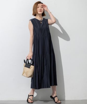 洗える】プリーツコンビ ワンピース（OPWOGM0605） | 23区