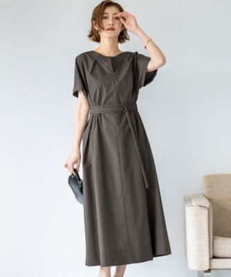23区 (Women)/ニジュウサンク 【一部店舗限定/UVカット/洗える】タイプライター サック風 ワンピース(OPWOGM6876)