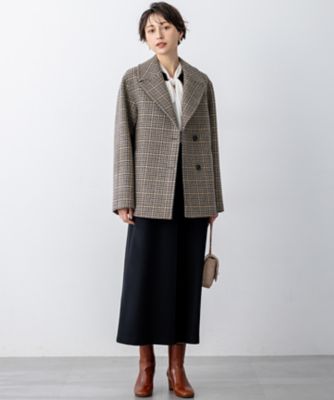 ウールミルドジャージー ボックスタック ジャンパースカート