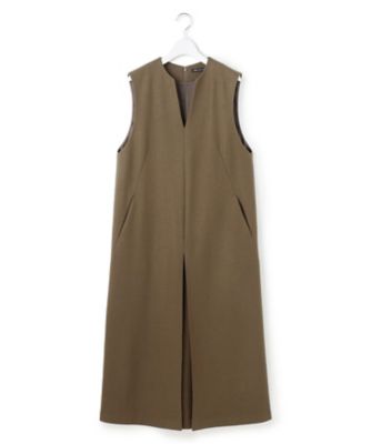 ウールミルドジャージー ボックスタック ジャンパースカート