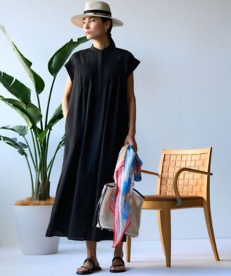褒められワンピ】ウォッシュドシアーボイル ピンタック ワンピース