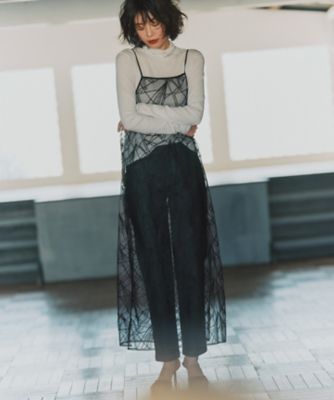 見上愛さん着用】刺繍レース キャミソールワンピース