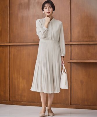 洗える】クリスタルアムンゼン ウエスト切り替え ワンピース