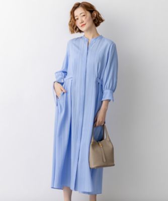 ＜23区 (Women)＞ドビーストライプ　　ワンピース（ＯＰＷＯＬＳ０３１０）