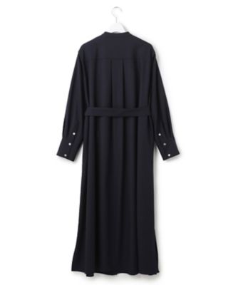 23区 CLASSY.コラボ ウールストレッチ ツイルピンタックワンピース