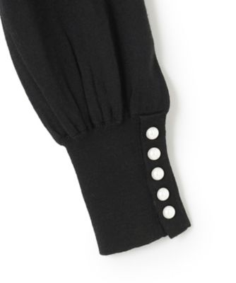 CLASSY．1月号掲載】ウールブレンド パール ニットワンピース