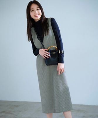 ＜23区 (Women)＞ガンクラブチェックストレッチ　ワンピース（ＯＰＷＯＳＡ０３０５）