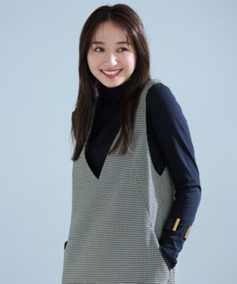 ガンクラブチェックストレッチ ワンピース（OPWOSA0305