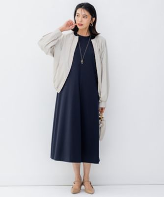 23区【洗える】ストレッチポンチ Aライン ワンピース 38 洗える】ストレッチポンチ Aライン ワンピース（OPWOSM0301
