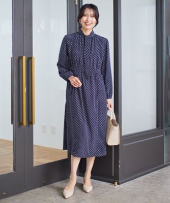 洗える】ジオメトリックパターン ワンピース（OPWOSS0008