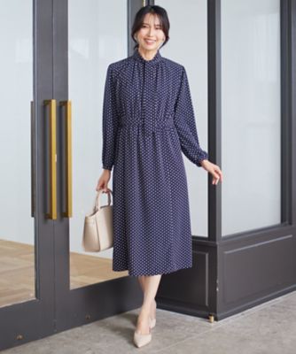 洗える】ジオメトリックパターン ワンピース（OPWOSS0008