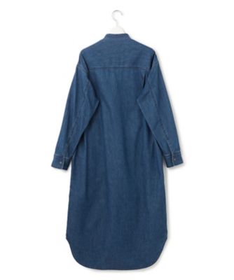 洗える】23区DENIM ライトダンガリー シャツ ワンピース