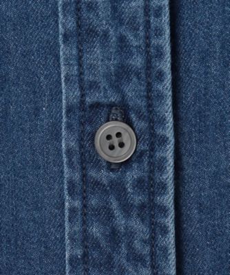 洗える】23区DENIM ライトダンガリー シャツ ワンピース