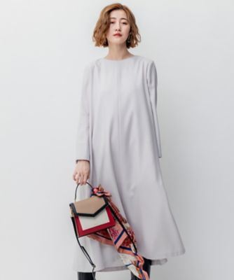 ウールジョーゼット Aライン ワンピース（OPWOSW0411