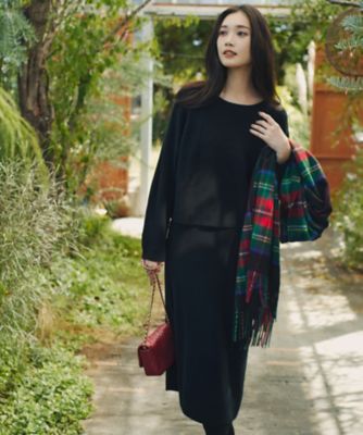 一部店舗限定／洗える】レイヤードニットツイン ワンピース