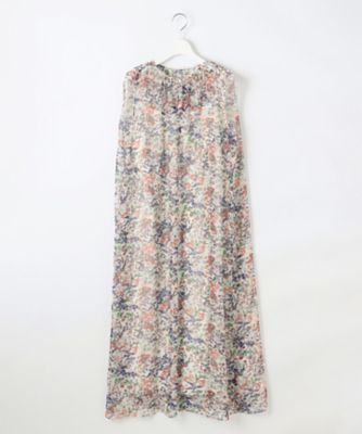 ＜自由区 L (Women/大きいサイズ)＞ボタニカルフラワープリント　ワンピース（ＯＰＷＲＧＡ０００９）