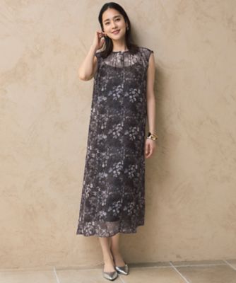 ボタニカルフラワープリント ワンピース（OPWRGA0009